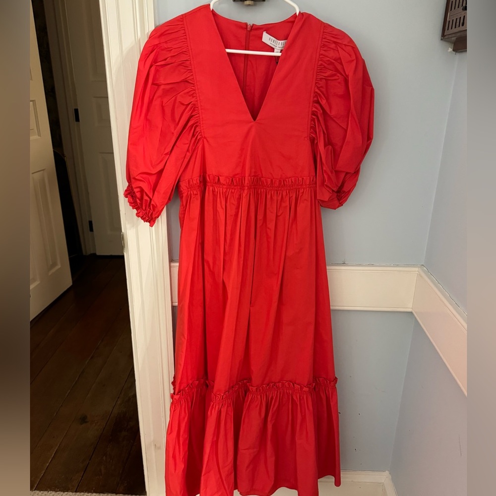 Hunter Bell Palmer Dress . Small. Cherry Red. New with tags  BEAUTIFUL!